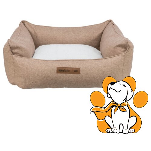 Trixie bed farello 100x70cm, krem-beli kockasti krevet za veće pse Slike