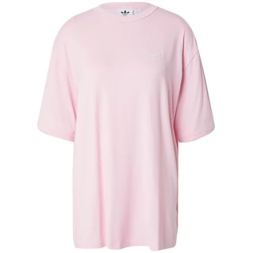 Adidas Široka majica 'TREFOIL' roza / bijela