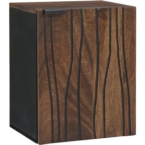 VidaXL kupaonski viseci ormar 38x33.5x48 cm od masivnog drveta i inženjerskog drveta Slike