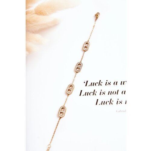 Kesi Bracelet On A Thick Chain Gold Slike