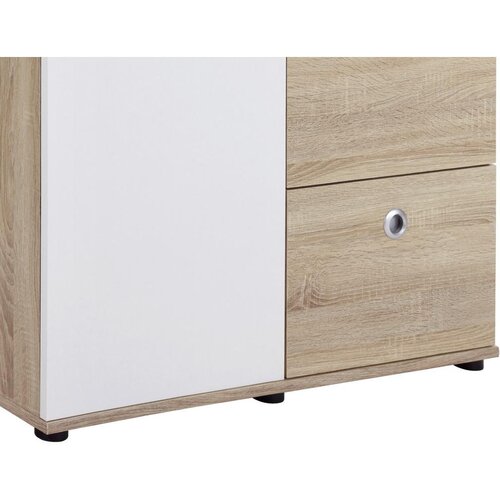 MID.YOU omara s klasičnimi vrati wiki baby, hrast, bela, &amp;scaron;. 90cm Slike