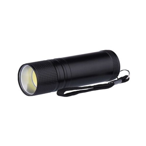  Ročna LED svetilka 3W COB LED, 100 lm, 3&amp;times; AAA, črna,kovinska Slike