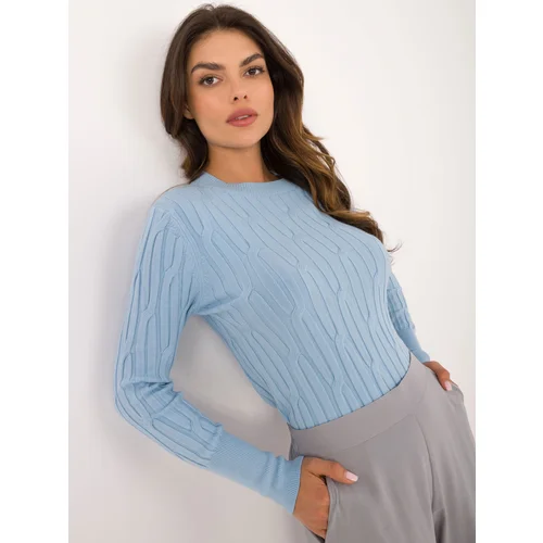 Wool Fashion Italia Sweater-AT-SW-2338-2.00-Light Blue