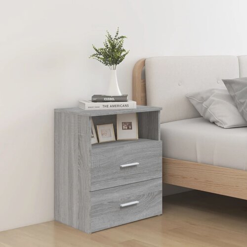 Maison Chic Dvo delni komplet Nočne omarice - Nočne mize siva sonoma 50x32x60 cm, (21689828) Cene