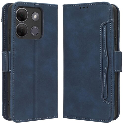 INORCO Za Infinix Smart 7 HD 4G X6516 stojalo za denarnico, etui iz PU usnja, več rež za kartice, pokrov telefona, (22036400) Slike