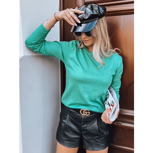 DStreet Sweter damski klasyczny REGALIA zielony Slike