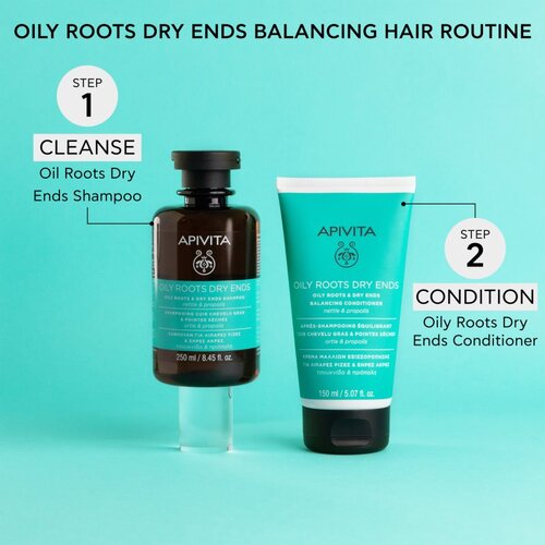 Apivita Oily Roots &amp;amp; Dry Ends set za masno vlasi&amp;scaron;te i suhe vrhove Slike