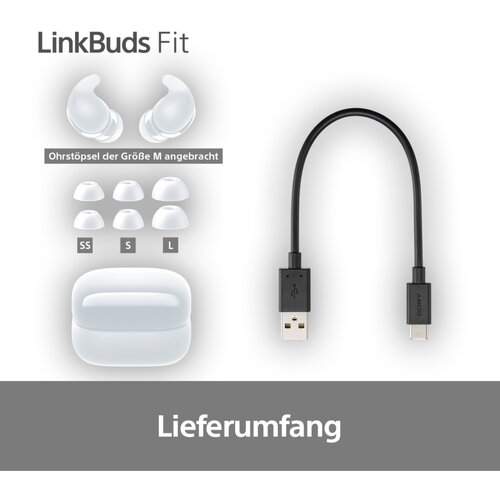 Sony LinkBuds Fit bijeli Slike