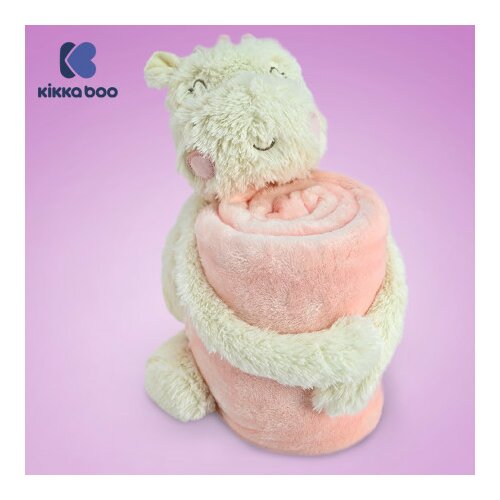 Kikka Boo KikkaBoo bebi ćebence sa plišanom igračkom 70x100 Hippo Dreams ( KKB50115 ) Slike