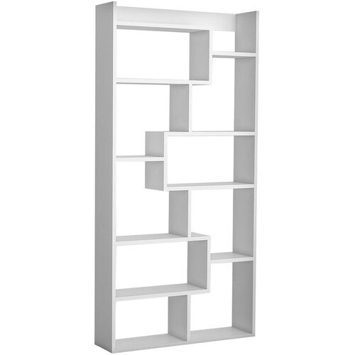 Hanah home Kuttap - White White Bookshelf O&amp;Scaron;TEĆENO Slike