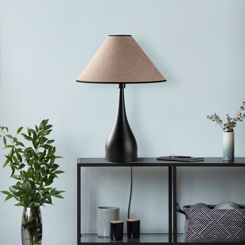 Opviq Stona lampa Luna-15266, 50x50x68 cm, IP20, Crno-smeđa Cene