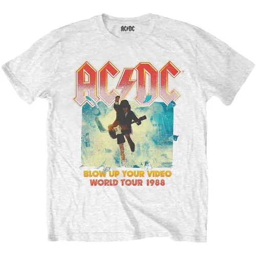 ACDC Majica Blow Up Your Video Unisex White 2XL