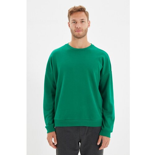 Trendyol Green Men's Oversize Fit Sweatshirt Cene