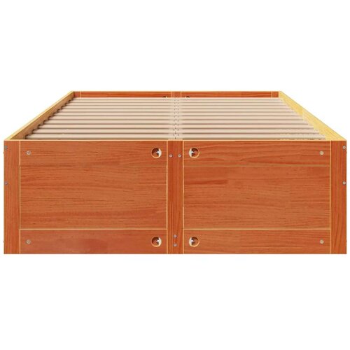 VidaXL Okvir kreveta bez madraca s ladicama 120 x 190 cm od borovine Slike