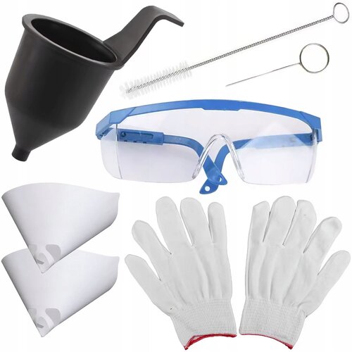 Rosfix SET DODATNA OPREMA ZA BRIZGALNO PIŠTOLO – MERILNA POSODA, ŠČETKA, IGLA, LIJAKA, ROKAVICE, OČALA, (5000073674) Cene