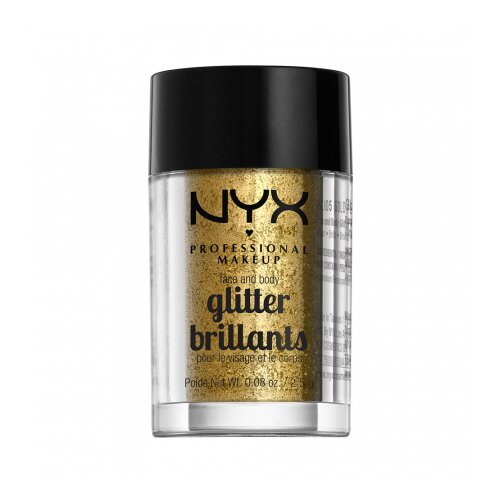 NYX Professional Makeup bleščice za obraz in telo - Face & Body Glitter – Gold (GLI05) Cene