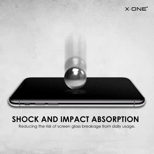 X-ONE Full Cover Extra Strong Tempered Glass Matte - za iPhone 15 Pro Max (puno ljepilo) crna Slike