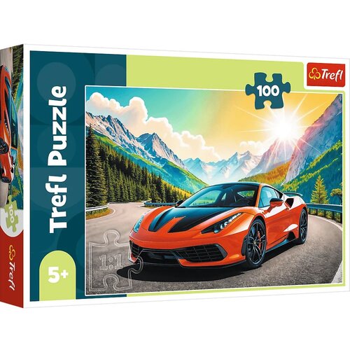 Trefl Sportski automobil u planinama, puzzle od 100 dijelova - Cijene