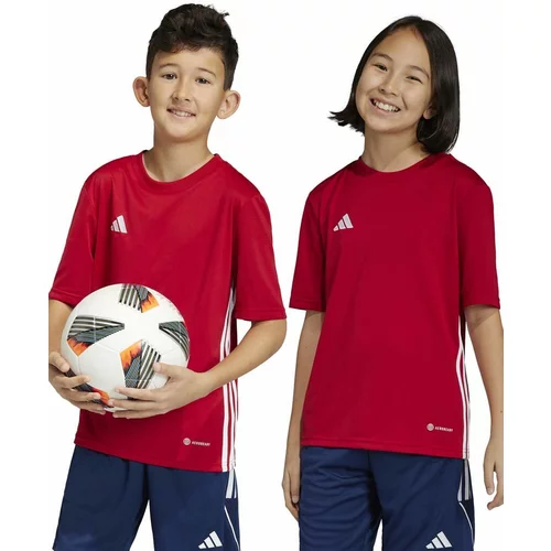 Adidas Otroška kratka majica rdeča barva