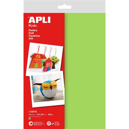 Apli Filc zelen A4 10 kos, (20452052) Cene