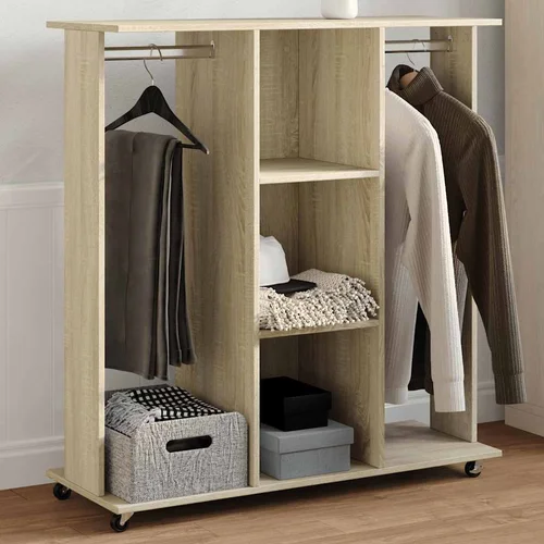 Furnova Garderobna omara sonoma hrast s koleščki 102x38x110 cm inž. les, (21930304)