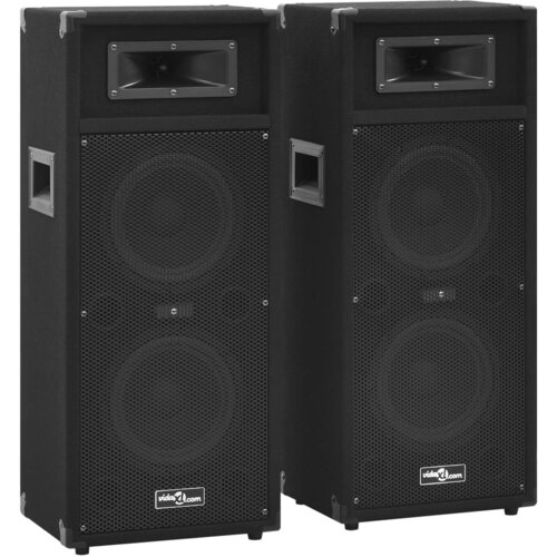  Profesionalni pasivni HiFi zvučnici 2 kom 1000 W crni Slike