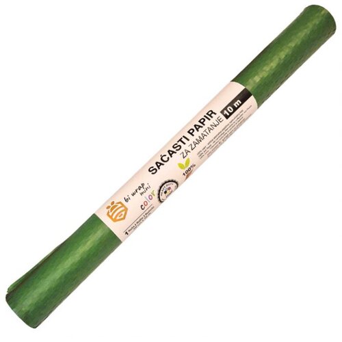  PAPIR OMOTNI SAĆASTI ROLA 80G 50CMX10M "BI WRAP MINI" TAMNOZELENI Cene