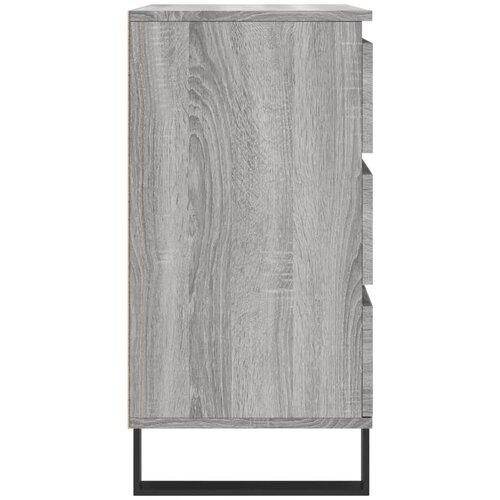  Komoda sivog hrasta sonome 60x35x70 cm od konstruiranog drva Slike