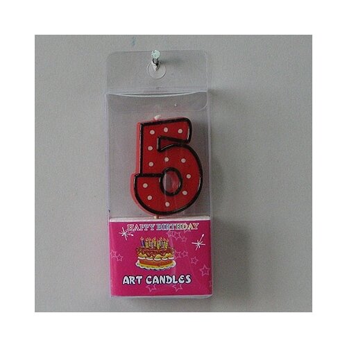  Svećica BROJ 5 visina9cm Cene