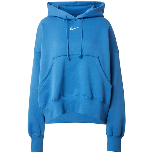 Nike Sportswear Sweater majica 'PHOENIX FLEECE' plava / bijela