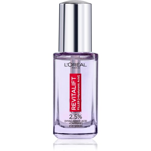 L&amp;acute;Or&amp;eacute;al Paris Revitalift Filler posvjetljujući serum za područje oko očiju s hijaluronskom kiselinom 20 ml Slike