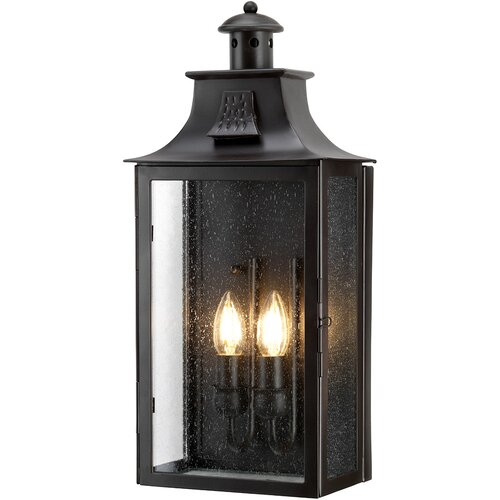 Elstead Lighting Elstead Kendal Zunanja stenska svetilka z 2 lučmi, stara bronasta, IP44, E14, (22100044) Cene