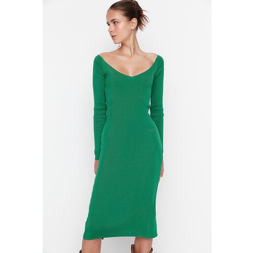Trendyol Green Back Detailed Knitwear Dress Cene