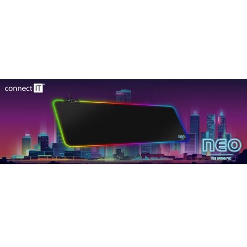 Connect IT CMP-3100-LG - LED RGB gejmerska podloga za tastaturu i mi&amp;scaron; 80x30 cm Slike