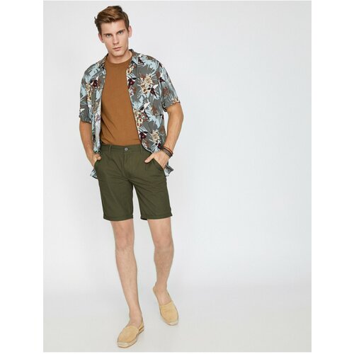 Koton Men&amp;#039;s Pocket Detailed Slim Fit Sort Slike