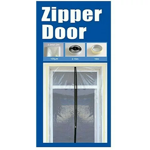 x Zaštita za vrata protiv prašine (Prikladno za: Vrata, 2,2 x 1,2 m, S patentnim zatvaračem)