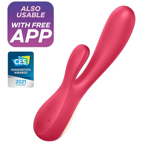 Satisfyer vibrator G-točke Mono Flex s aplikacijom, crveni Slike