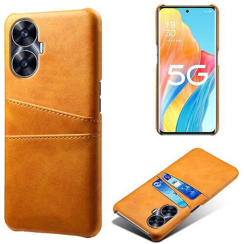 INORCO Za Realme C55 dvojne reže za kartice, za&amp;scaron;čita pred padcem, ovitek za telefon iz PU usnja, prevlečen PC ovitek, (22035864) Slike