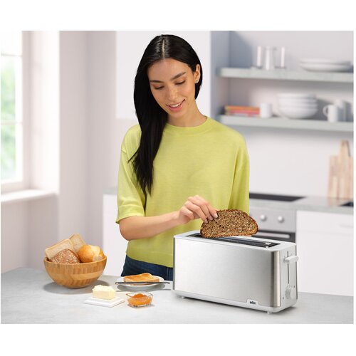 Braun HT1610WH PurShine toster s dugim utorom, bijeli 0X23010044 Slike
