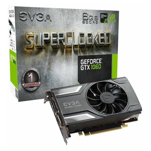 Evga GeForce GTX1060 SC Gaming 6GB DDR5, HDMI/DVI/3xDP/192bit 06G-P4-6163-KR grafička kartica Slike
