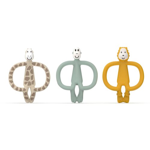 Matchstick monkey Animal Teether Gift Set poklon set Giraffe Gigi, Lion Luda, Monkey Mint(za djecu) Slike