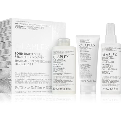 Olaplex Bond Shaper Curl Rebuilding Treatment set set za kovrčavu kosu 3 kom Slike