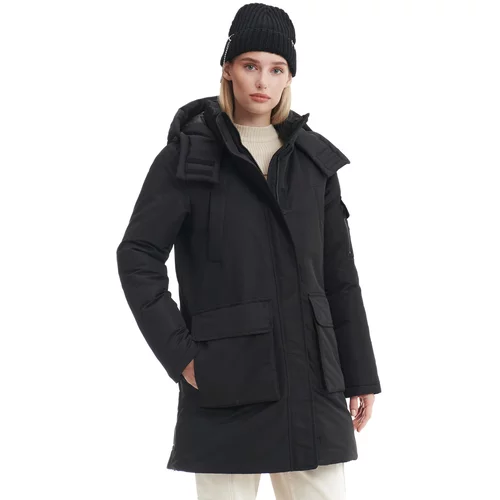 Cropp ženski kaput s kapuljačom - Crna  9293U-99X