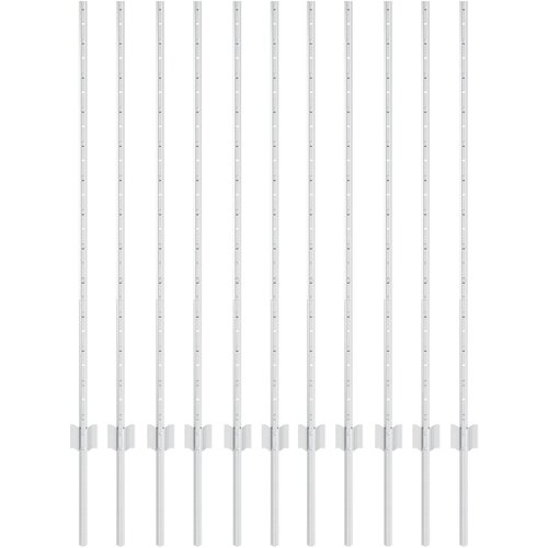 VidaXL Ograde stubovi 22 kom U-kanal 120 cm Galvanizirani čelik Slike