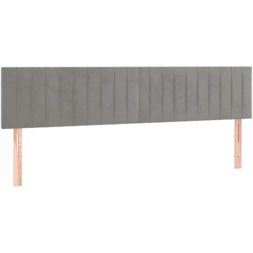  box spring s madracem LED svjetlosivi 200x200 cm bar&amp;scaron;un Slike