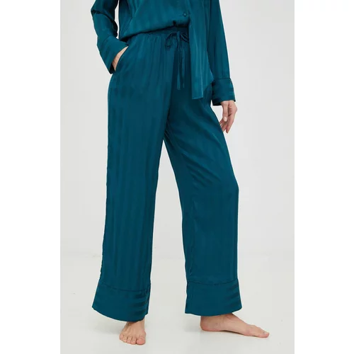 Abercrombie & Fitch Dugi doljnji dio pidžame za žene, boja: zelena