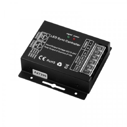 Elementa KON-600 Dodatni kontroler za RGB LED trake 360W, Crni Cene