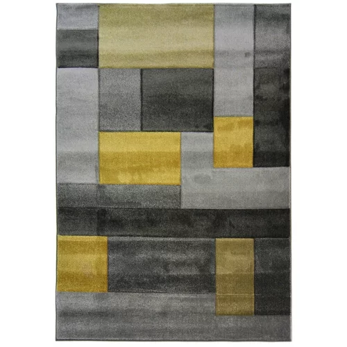 Flair Rugs sivo-žuti tepih Cosmos, 80 x 150 cm
