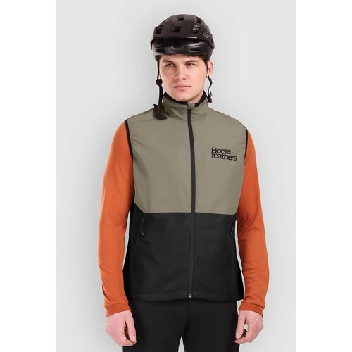 Horsefeathers Hill Vest taupe / black Slike