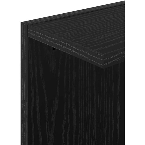  Polica na zidu 2 kom. Crni hrast 25 x 15 x 100 cm Slike